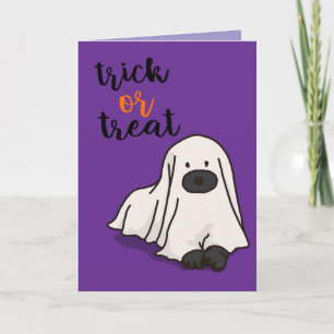 Halloween Aangepast Whimsical Grappig Modern Paars Kaart