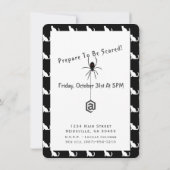 Halloween aangepaste foto verjaardagsfeestje kaart (Achterkant)