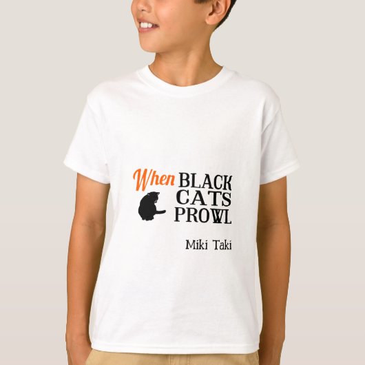 Halloween aangepaste grillige grappige kat t-shirt (Voorkant)