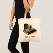 Halloween aangepaste grillige grappige schedel mod tote bag (Voorkant (product))