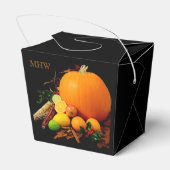 Halloween aangepaste monogram gunst doos bedankdoosjes (Achterkant)