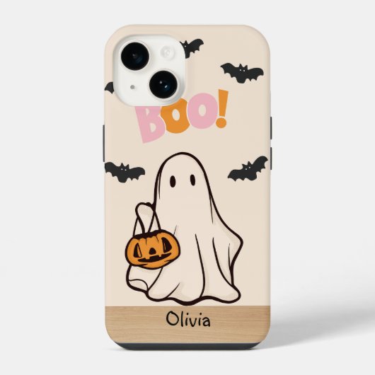 HALLOWEEN AANGEPASTE NAAM iPhone HOESJE (Achterkant)