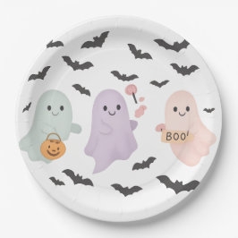Halloween Aanpasbare Kinderen Trick-or-Treat BOO Papieren Bordje