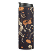 Halloween Aanpassen Gift Grappige Tekst Skelet Dan Thermosbeker (Geroteerd rechts)