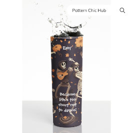 Halloween Aanpassen Gift Grappige Tekst Skelet Dan Thermosbeker