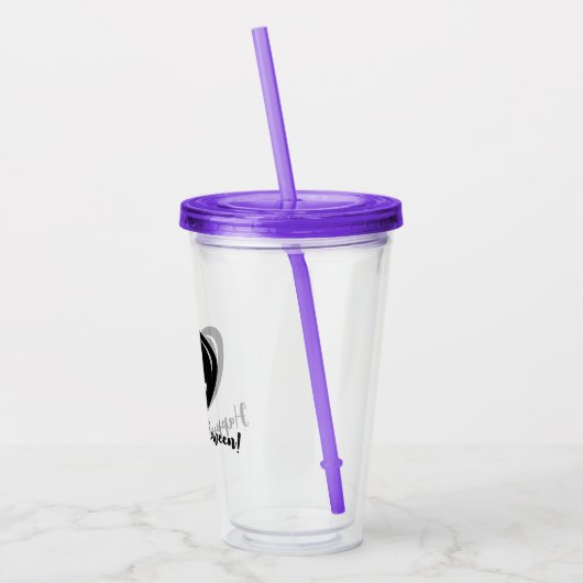 Halloween-aansluiting op lantaarnpompoenkoppen, aa acryl drinkbeker (Links)