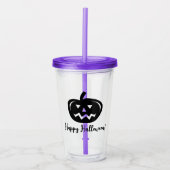 Halloween-aansluiting op lantaarnpompoenkoppen, aa acryl drinkbeker (Voorkant)