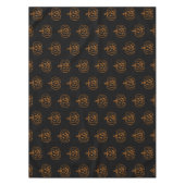 Halloween-aansluiting op lantaarnzwart en oranje p tafelkleed (Voorkant)