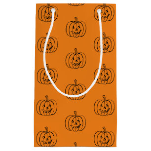Halloween-aansluiting op lantaarnzwart oranje-guns klein cadeauzakje