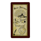 Halloween Abby Normaal Flesetiket Etiket (Voorkant)