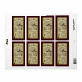 Halloween Abby Normaal Flesetiket Etiket (Full Sheet)