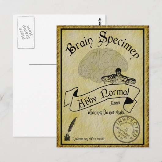 Halloween Abby Normal Briefkaart (Voorkant / Achterkant)