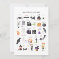 Halloween ABC Poster Kinder Studiegids