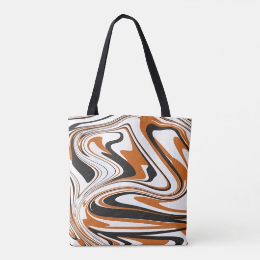 Halloween Abstract Artistic Pattern Tote Bag (Achterkant)