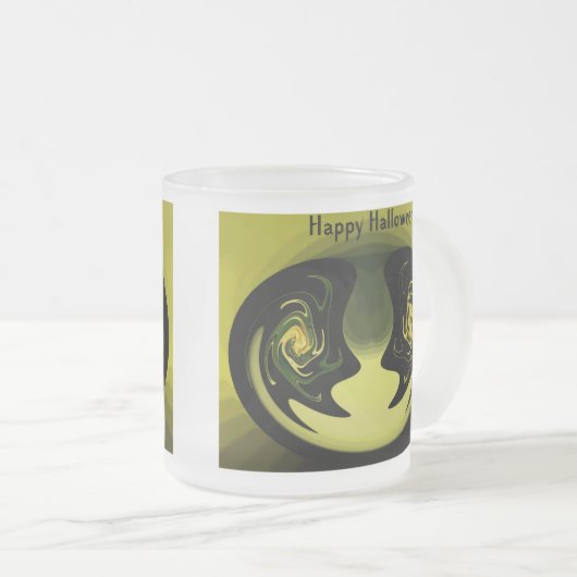 Halloween Abstract Glass Mok Raset (Voorkant rechts)