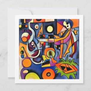 Halloween abstract kaart