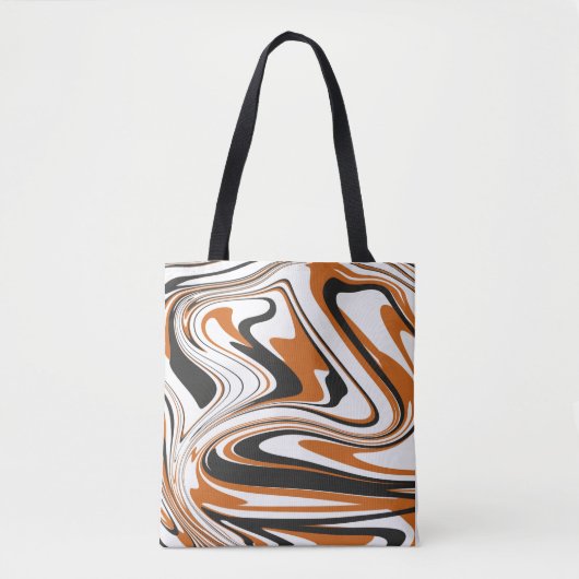 Halloween Abstract Kunstzinnig Patroon Tote Bag (Voorkant)