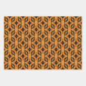 Halloween Abstract Patroon set 3 Inpakpapier Vel (Voorkant 2)