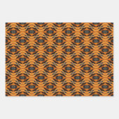 Halloween Abstract Patroon set 3 Inpakpapier Vel (Voorkant)