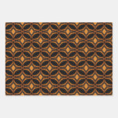 Halloween Abstract Patroon set 5 Inpakpapier Vel (Voorkant)