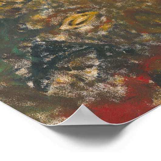 Halloween Abstracte Enge Zombie Ghost Poster (Hoek)