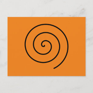 Halloween abstrakt schwarz und oranje briefkaart
