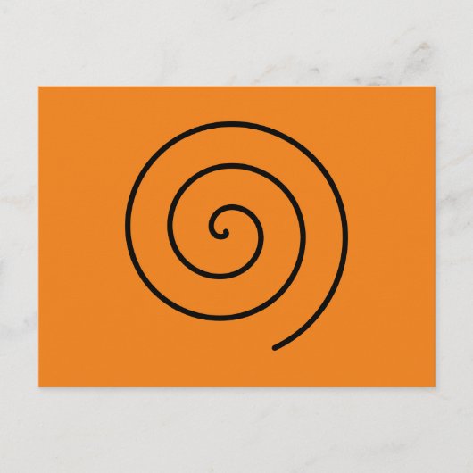 Halloween abstrakt schwarz und oranje briefkaart (Voorkant)