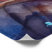 Halloween Abyssinians Kat met pompoenen eng Poster (Hoek)