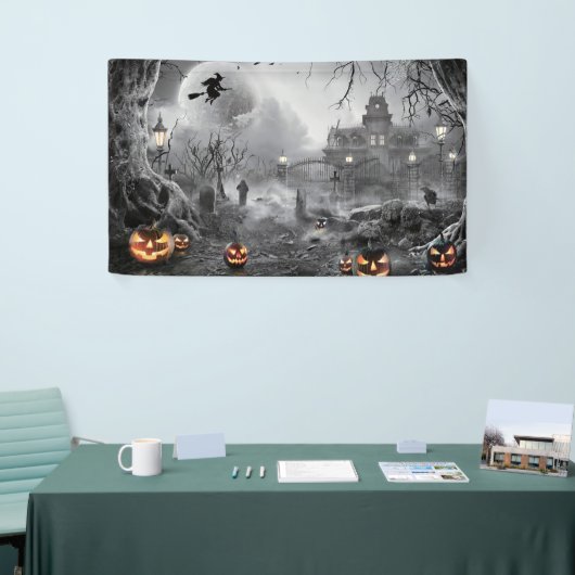 Halloween Achtergrond Horror Achtergrond Spandoek (Beurs)