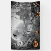 Halloween Achtergrond Horror Achtergrond Spandoek (Verticaal)