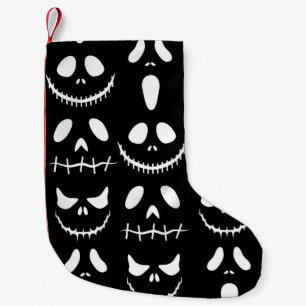 Halloween achtergrond. Naadloos patroon met gloed Kleine Kerstsok