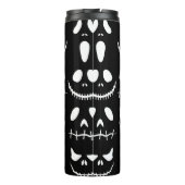 Halloween achtergrond. Naadloos patroon met gloed Thermosbeker (Achterkant)