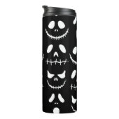 Halloween achtergrond. Naadloos patroon met gloed Thermosbeker (Geroteerd rechts)