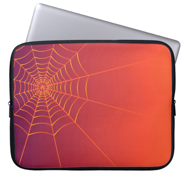 Halloween achtergrond najaar laptop sleeve (Voorkant)