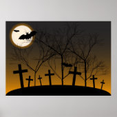 Halloween-achtergrond Poster (Voorkant)