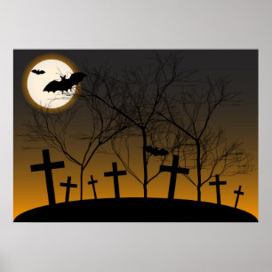 Halloween-achtergrond Poster