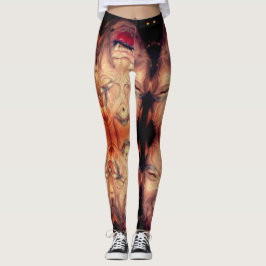 HALLOWEEN ACHTERVOLGD GEZICHT LEGGINGS
