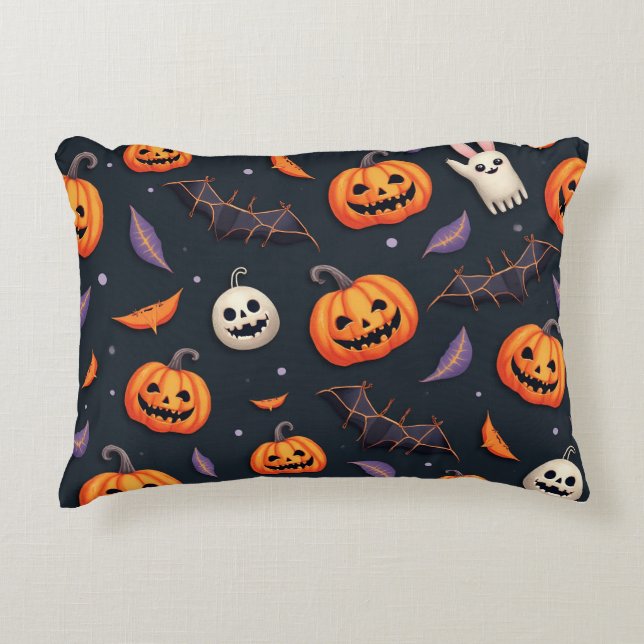 Halloween-achtig artistiek kussen (Voorkant)