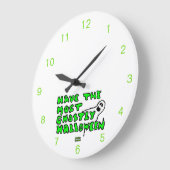 Halloween acrylwandklok grote klok (Hoek)
