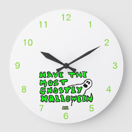 Halloween acrylwandklok grote klok (Voorkant)