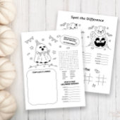 Halloween Activiteit Werkblad voor Kinderen Flyer