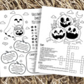 Halloween Activiteit Werkblad voor Kinderen Flyer