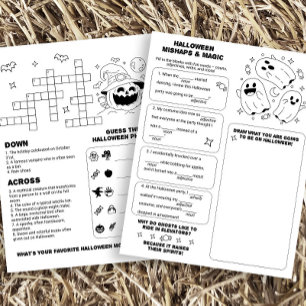 Halloween Activiteit Werkblad voor Kinderen Flyer