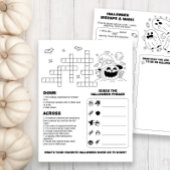 Halloween Activiteit Werkblad voor Kinderen Flyer