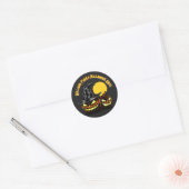 Halloween Add Family Name Year Customize Ronde Sticker (Envelop)