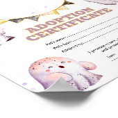 Halloween adopteer een spook certificaat poster (Hoek)