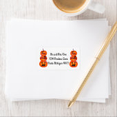 Halloween-Adresetiketten/Jack-o-Lantern Etiket (Insitu)