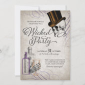 Halloween Adult Party  schedel Kaart (Voorkant)