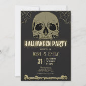 Halloween Adult Party Scull Kaart (Voorkant)