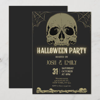 Halloween Adult Party Scull Kaart